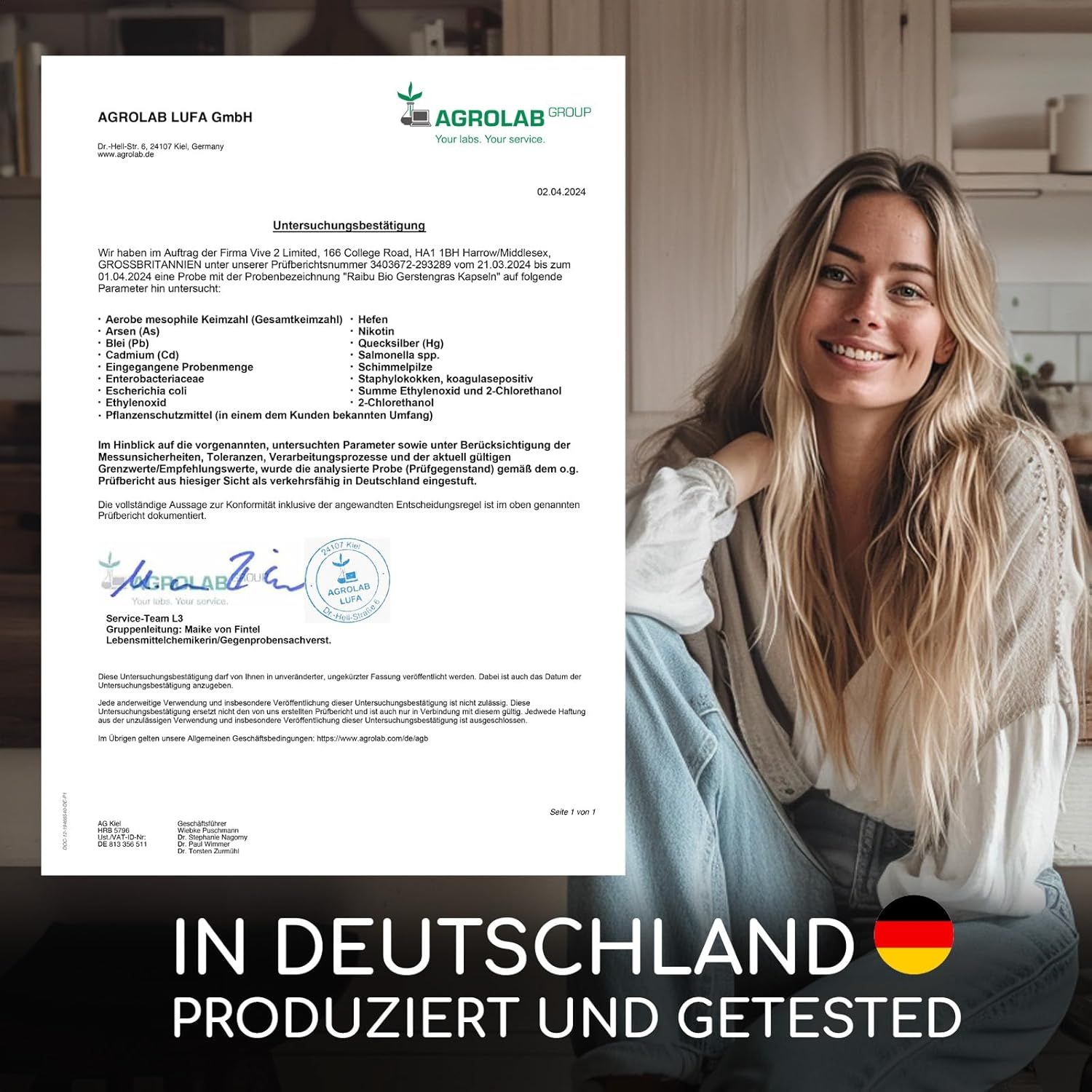 RAIBU BIO Gerstengras Kapseln Hochdosiert