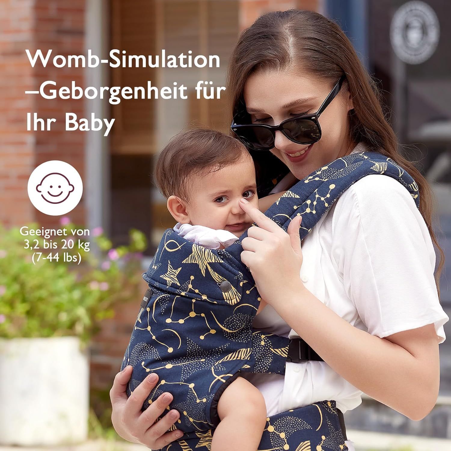 Momcozy Baby Trage - Leichte & Atmungsaktive Sterne