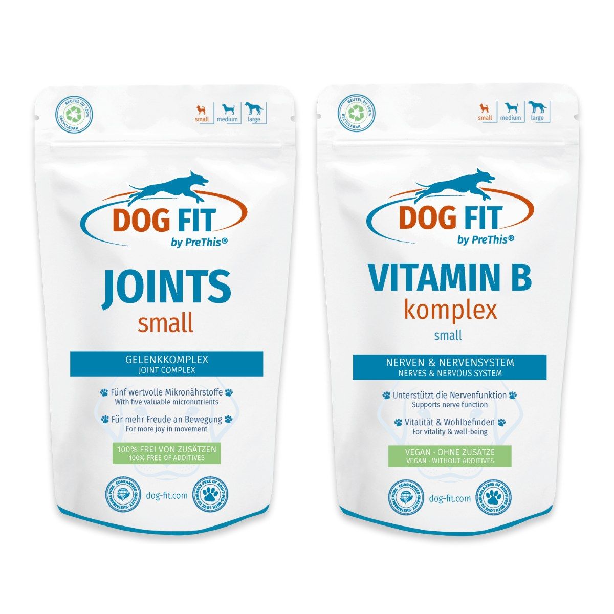 DOG FIT by PreThis® JOINTS & VITAMIN B Kombiset (small)