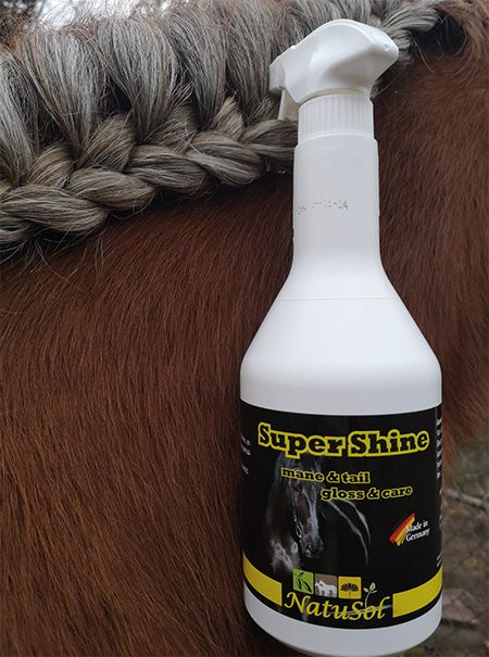NatuSol SuperShine Schweif u. Mähnenspray für Pferde -intensive Pflege-