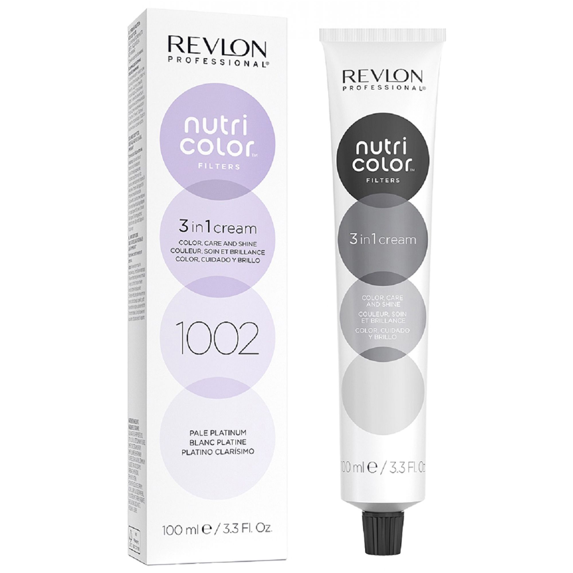 Revlon Nutri Color Filters 1002 Pale Platinum Tube und Karton. 100ml.
