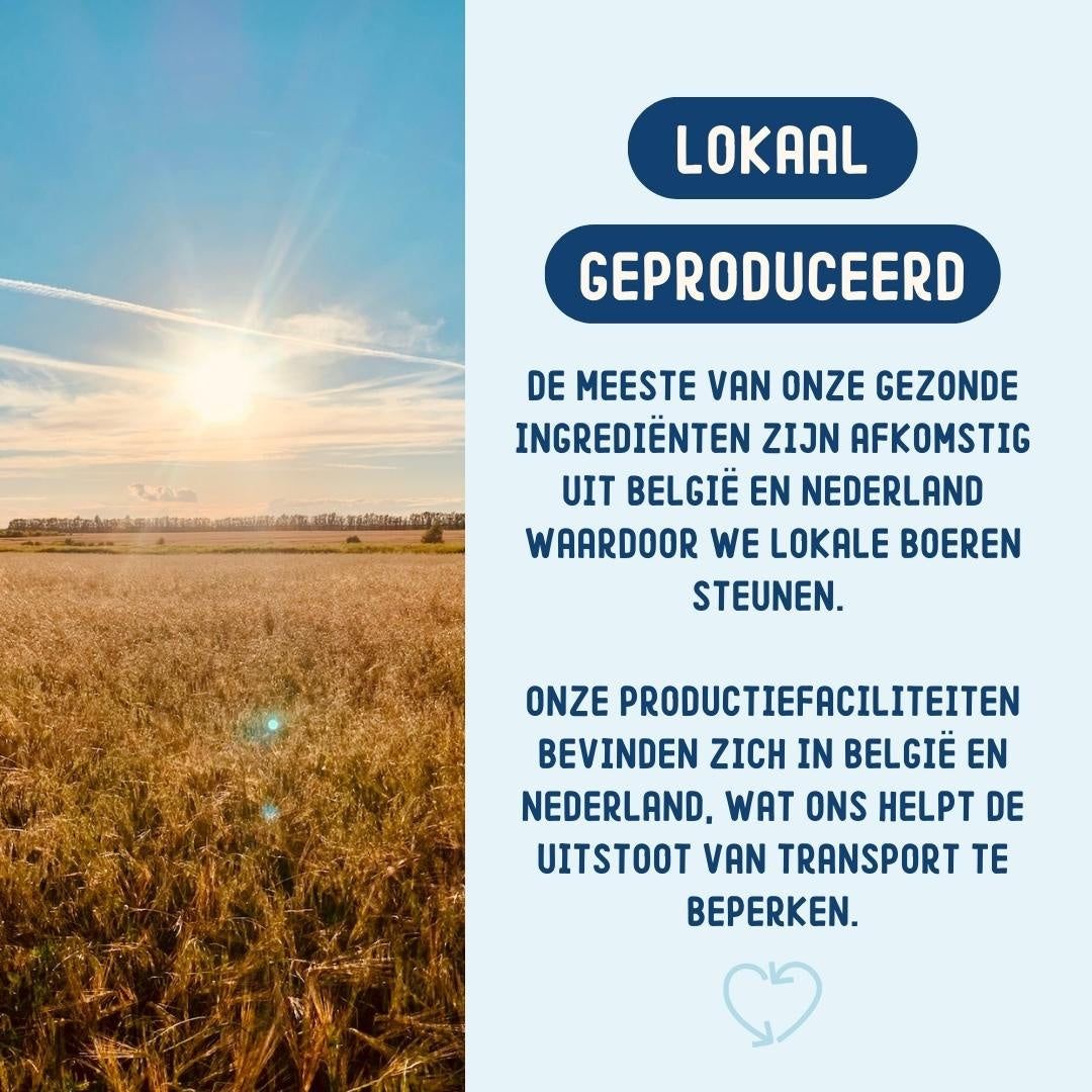 Lokale Produktion von Imby-Produkten in Belgien und den Niederlanden zur Unterstützung lokaler Bauern.