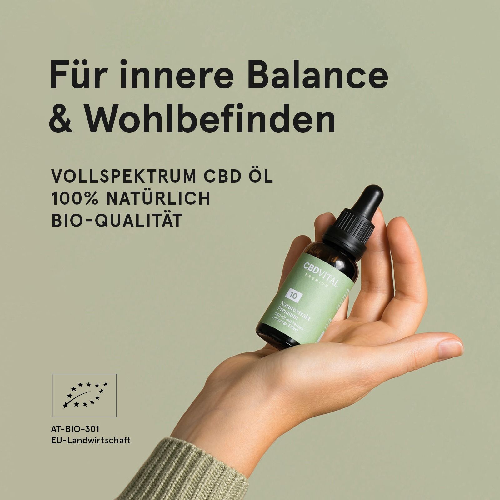 CBD VITAL Bio CBD 10% Naturextrakt Premium Hanföl 3er-Pack