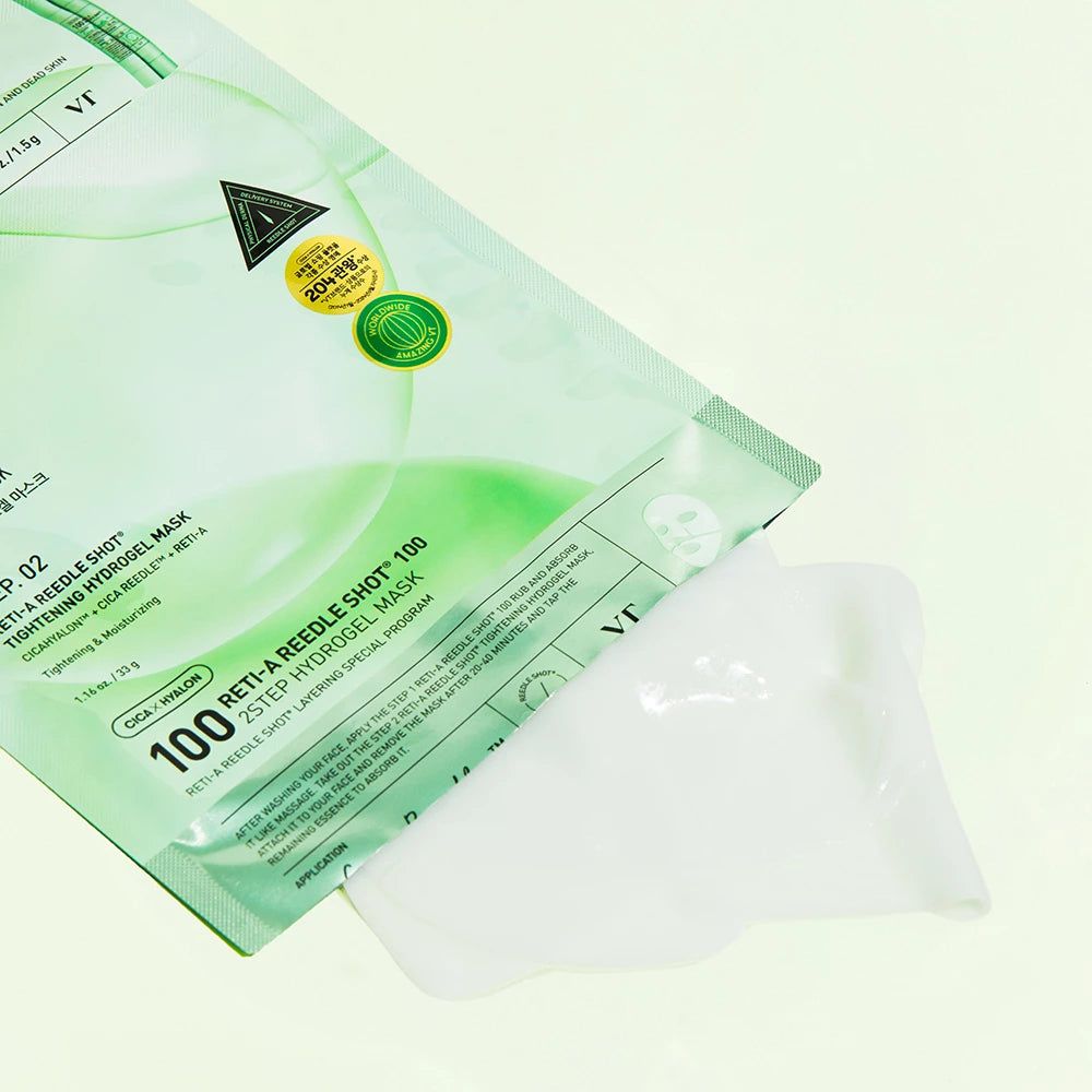 VT COSMETICS Reti-A Reedle Shot 100 Hydrogel Maske, 2-Step-Programm.