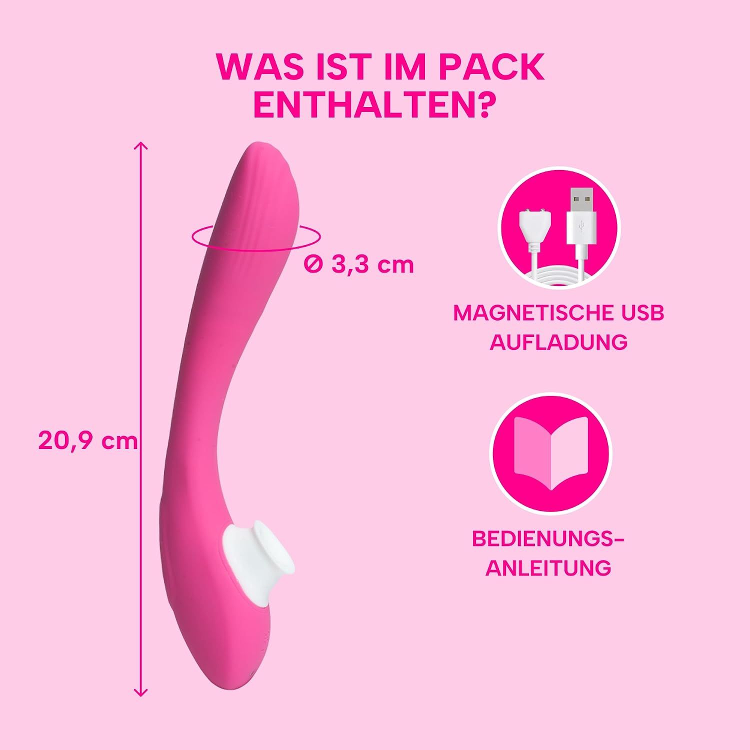 MySecretCase Squirtatone faltbarer Zungenvibrator