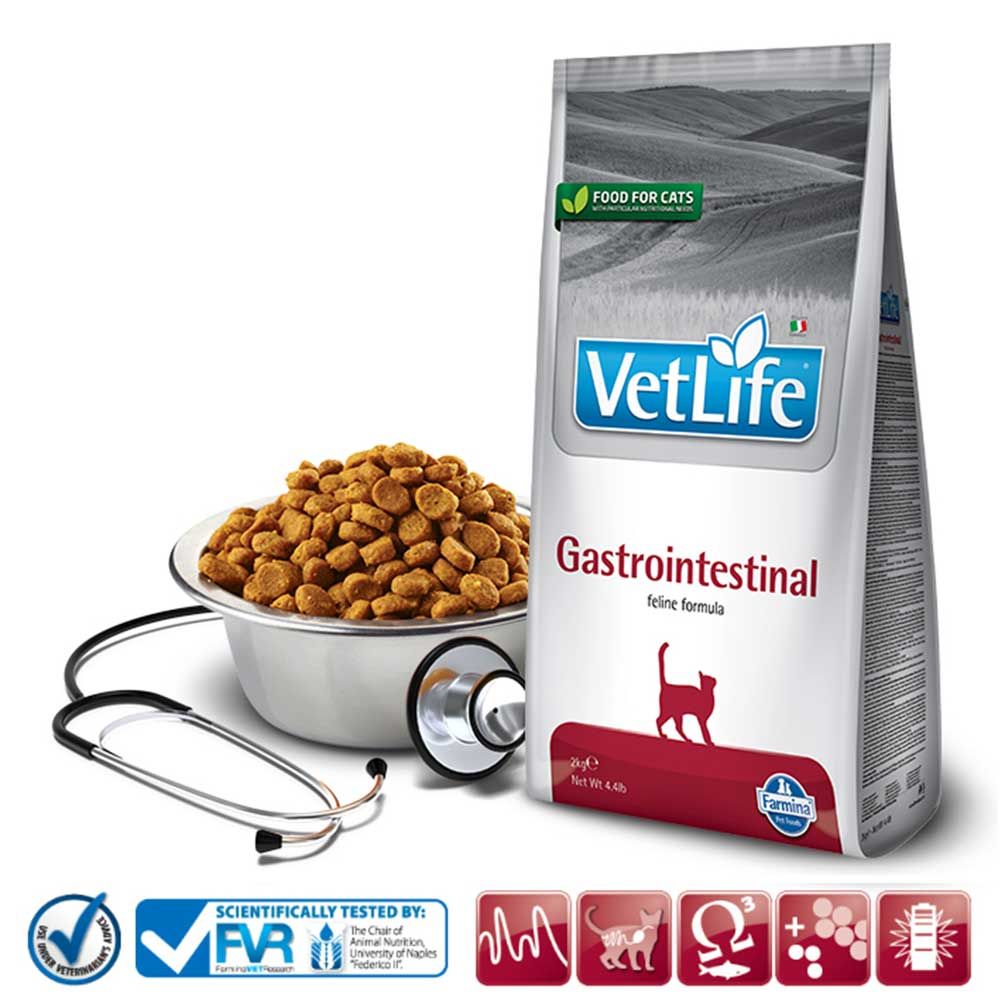 Trockenfutter Farmina VetLife Gastrointestinal - Katze Adult