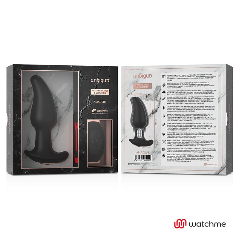 Anbiguo - Analplug mit 7 Vibrationsmodi & Watchme-Steuerung