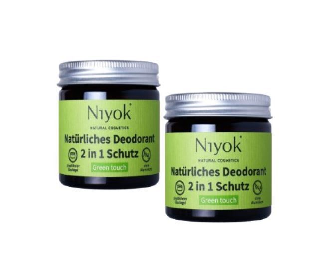 Niyok 2-in-1 Deocreme Deodorant Naturkosmetik Vegan DUO