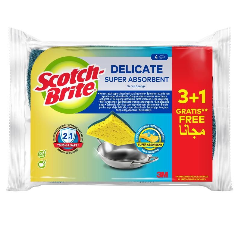 Scotch-Brite® Delicate nicht kratzender Naturfaser-Reinigungsschwamm