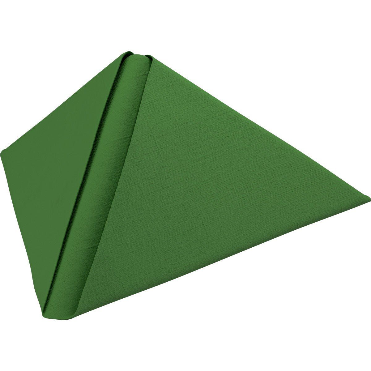 12x Dunilin-Servietten 40 x 40  1/4 Falz leaf green