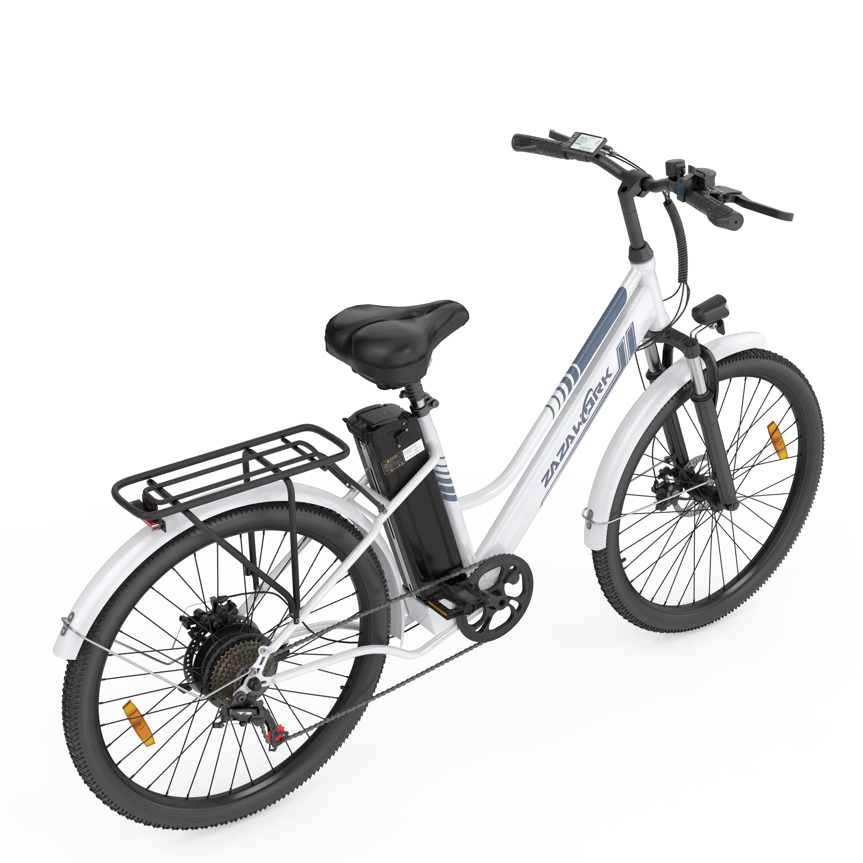 ZAZAWORK C26 Pro E-Bike für Damen mit herausnehmbarem 36V-20Ah-Akku