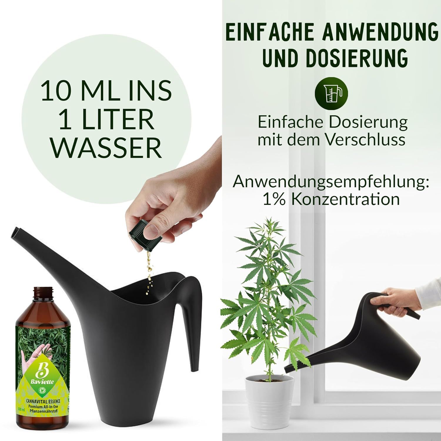 Baviette CannaVital Essence - Organischer Flüssigdünger für Zier- und Grünpflanzen
