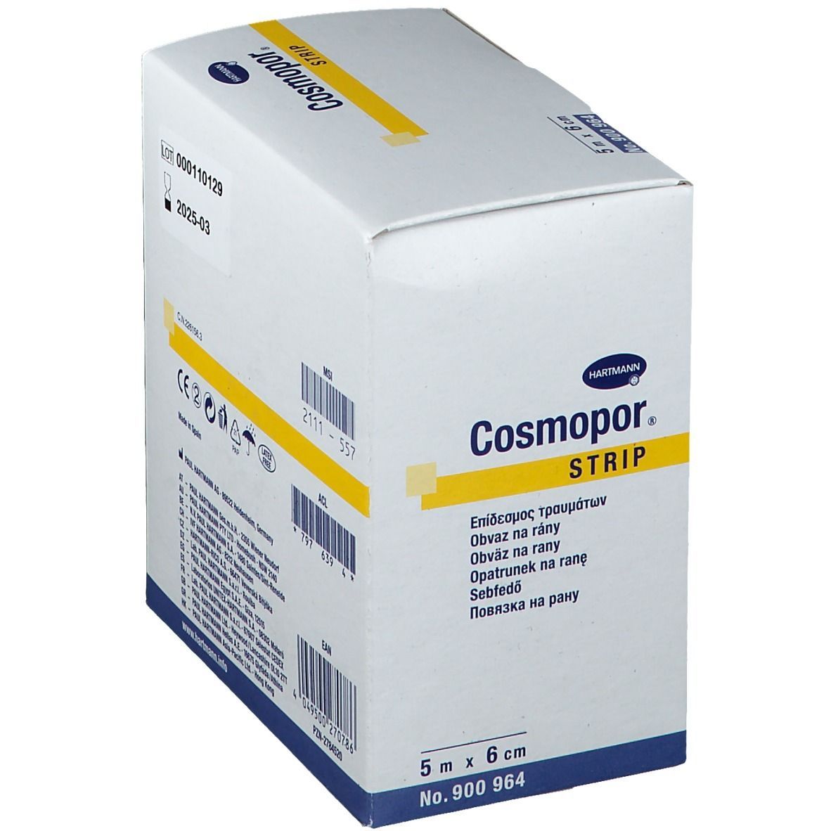 Cosmopor® Strip Wundpflaster 6cm x 5m