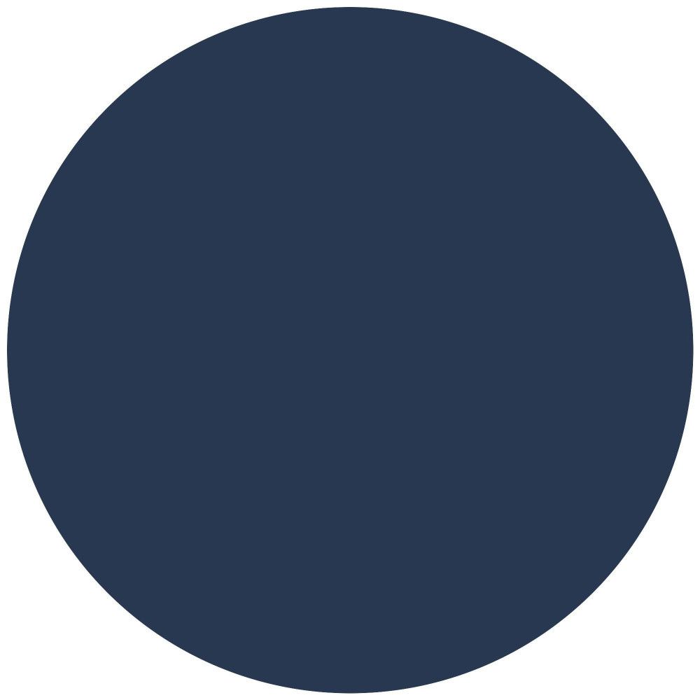 Dunkelblauer Kreis. Volltonfarbe.