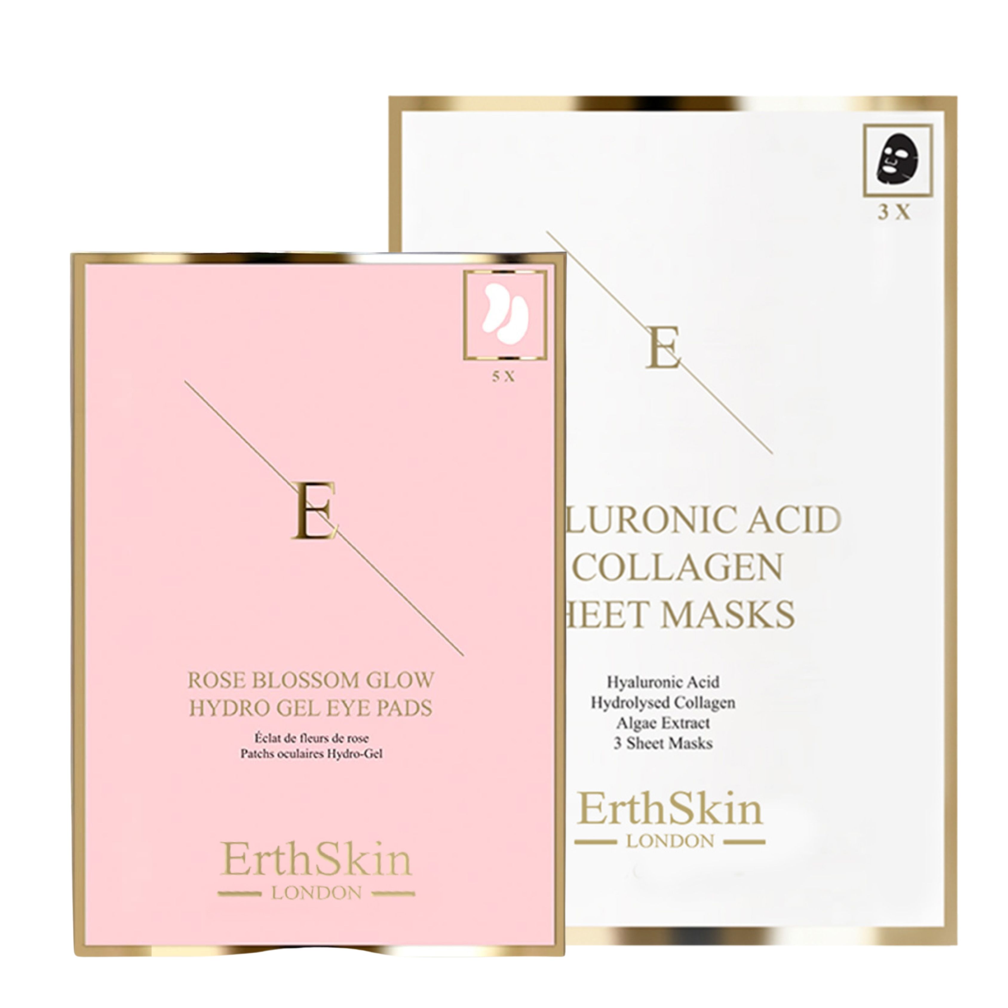ErthSkin London Hyaluronsäure- und Kollagenmaske + Augenpads