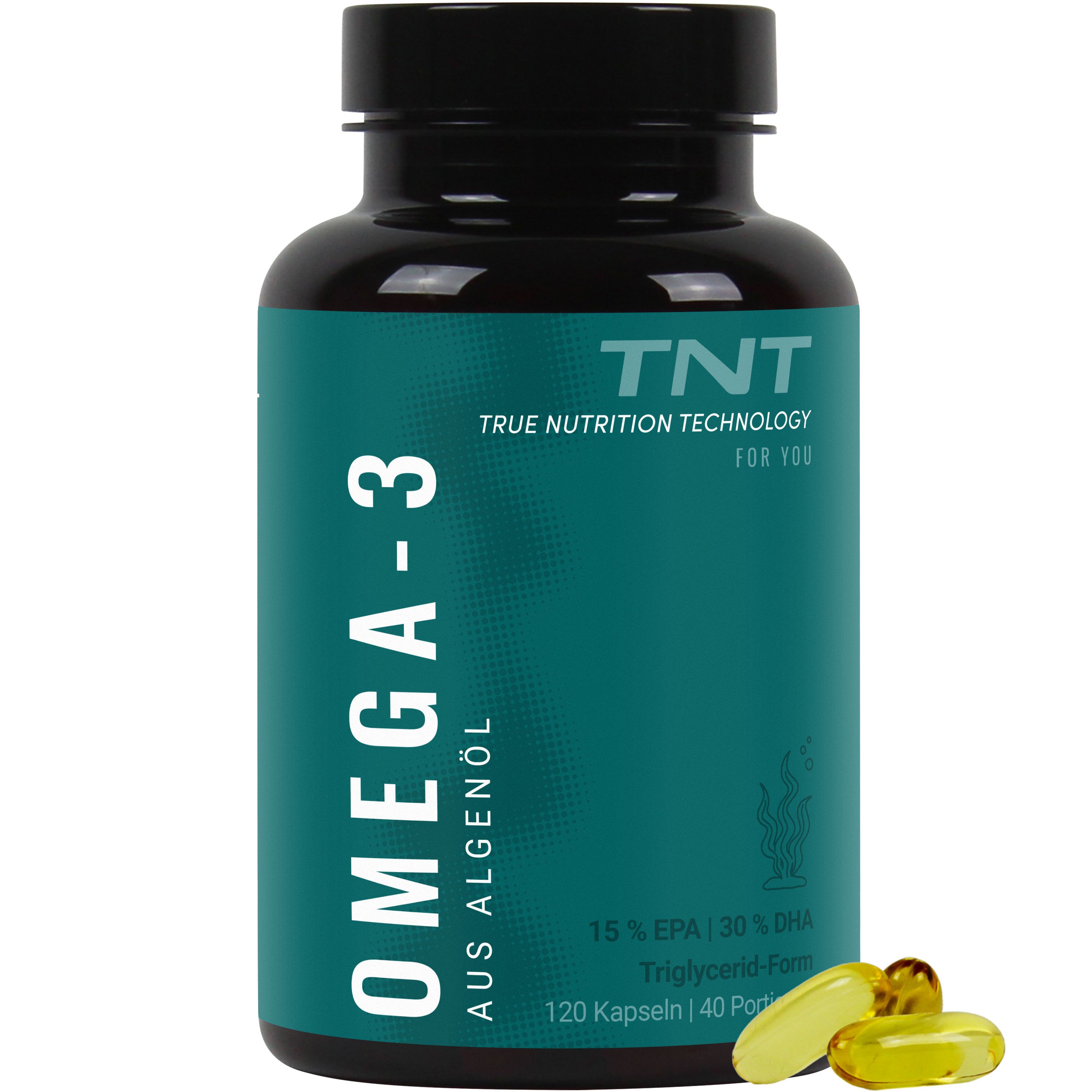TNT Vegan Omega-3 - hochwertige Fettsäuren aus Algenöl