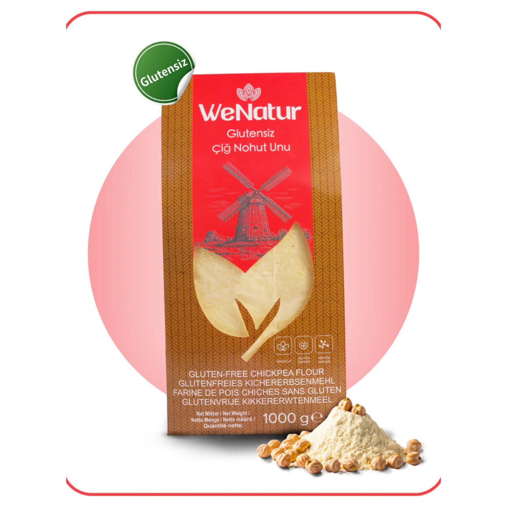 WeNatur Glutenfreies Kichererbsenmehl