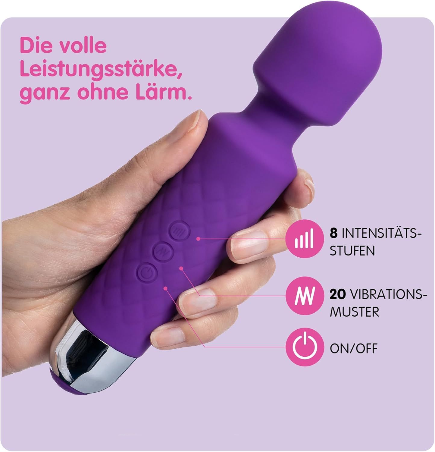 Oliver James Vibrator für Frauen - Leises & Leistungsstark Lila