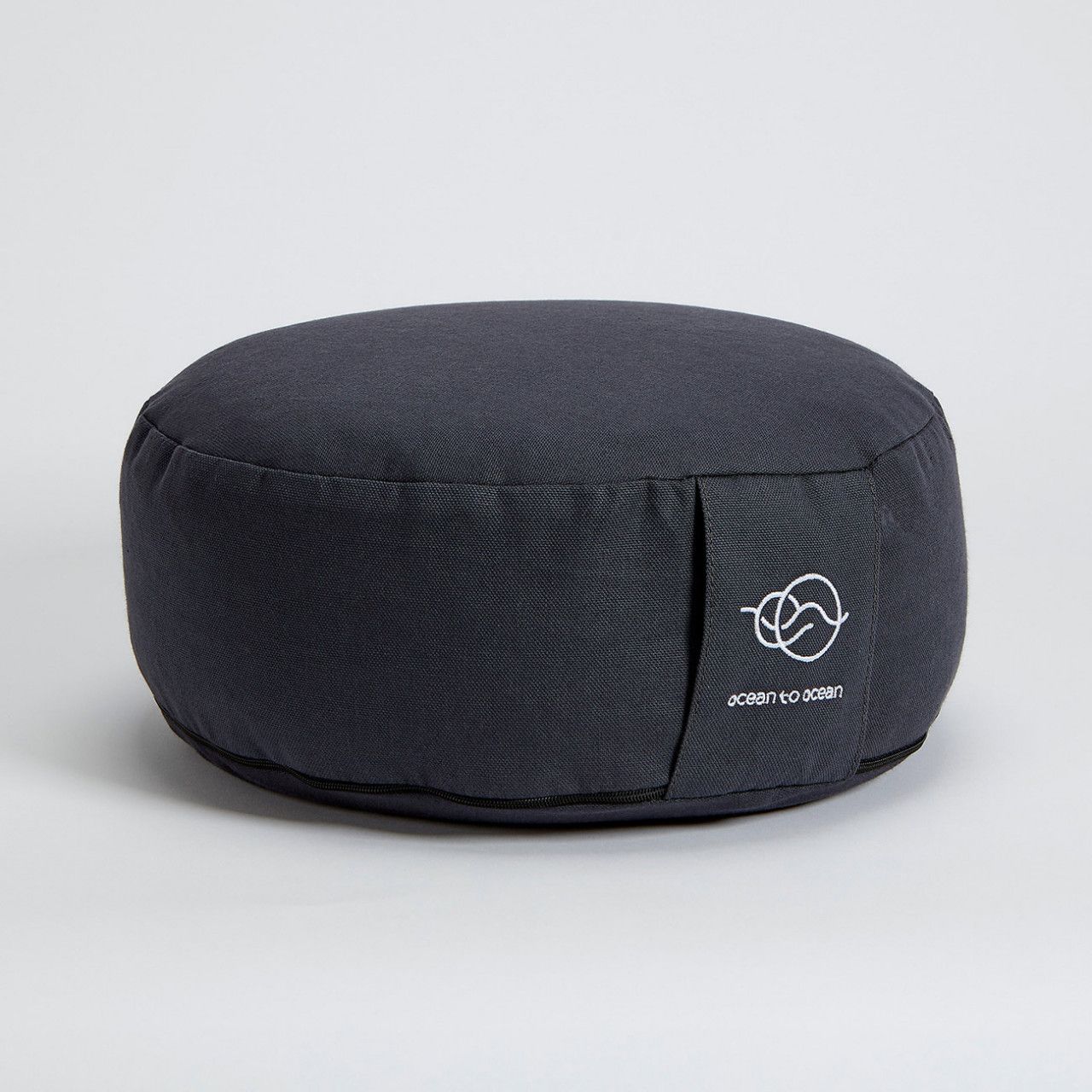 Meditationskissen "Let your light shine" aus 100 % Bio-Baumwolle mit abnehmbarem Bezug