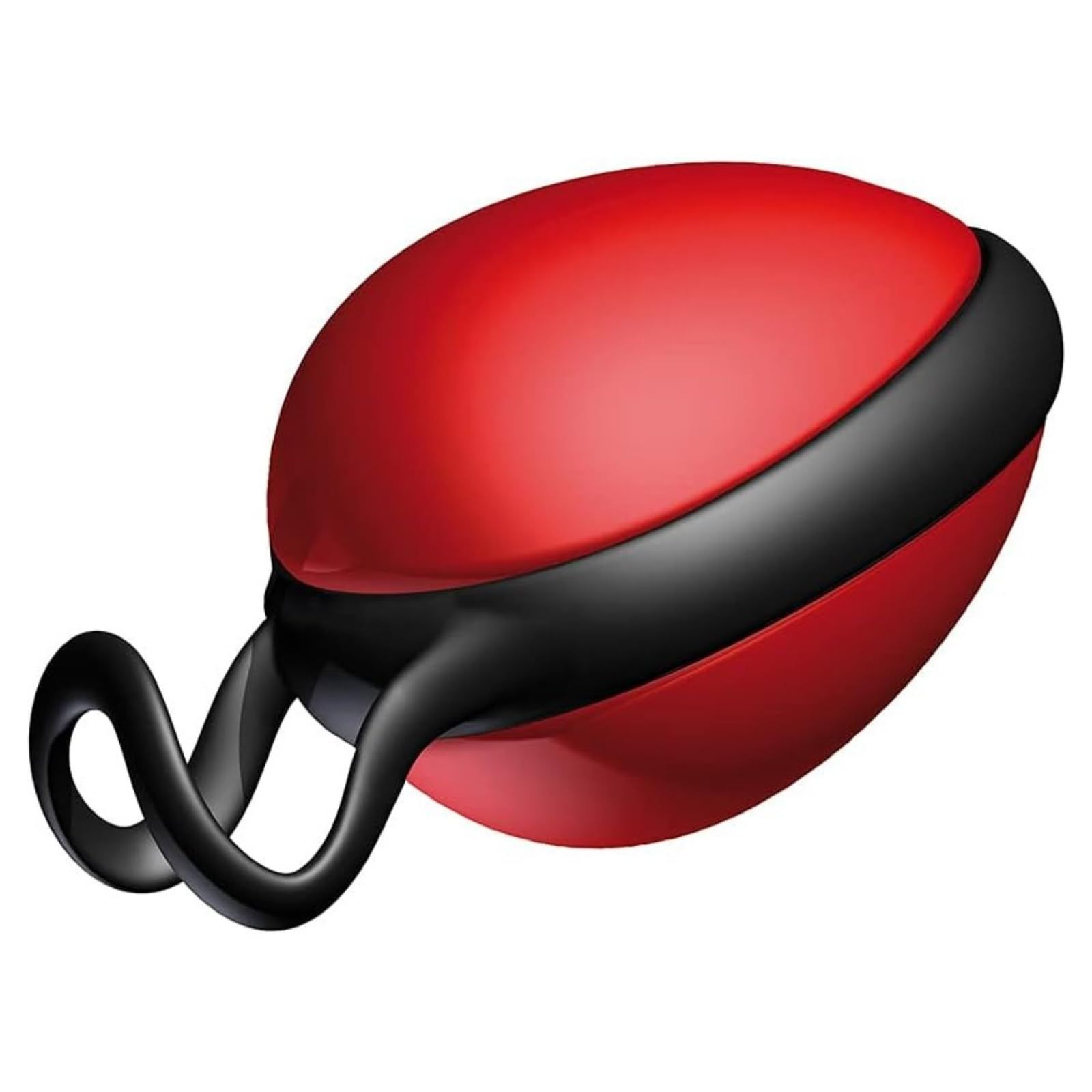 Roter JOYDIVISION Joyballs Secret Single mit schwarzem Band und Schlaufe.