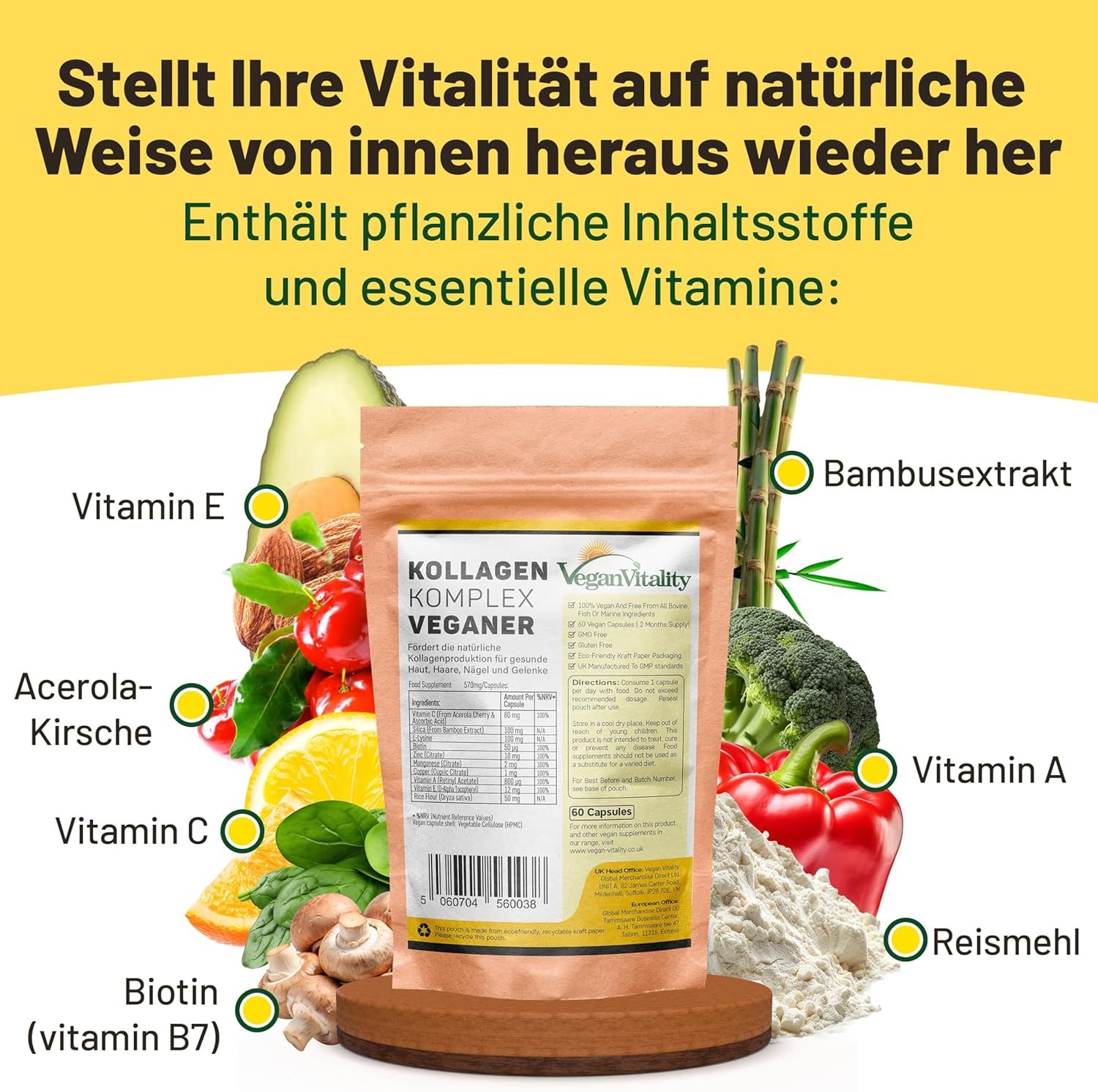 Vegan Vitality Kollagen Vegan Kapseln
