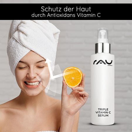 RAU Cosmetics Triple Vitamin C Serum - dreierlei Vitamin C mit insgesamt 11% Vitamin C Säuren