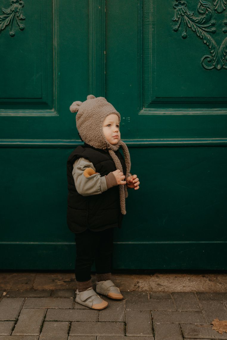 T-TOMI Cap TEDDY Grey (6-9 Monate)