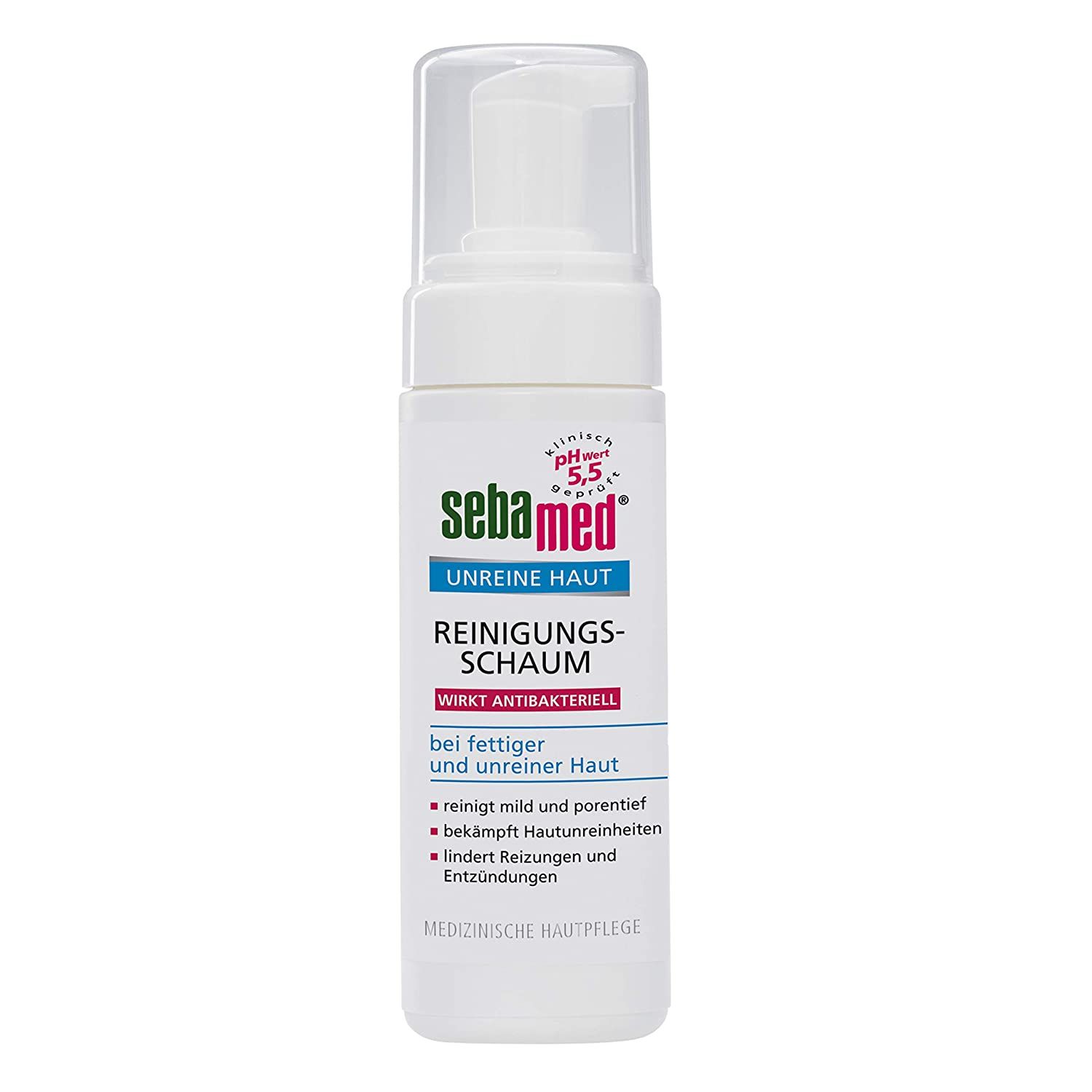 Sebamed Unreine Haut Reinigungsschaum, Gesichtsreinigung bei fettiger und unreiner Haut