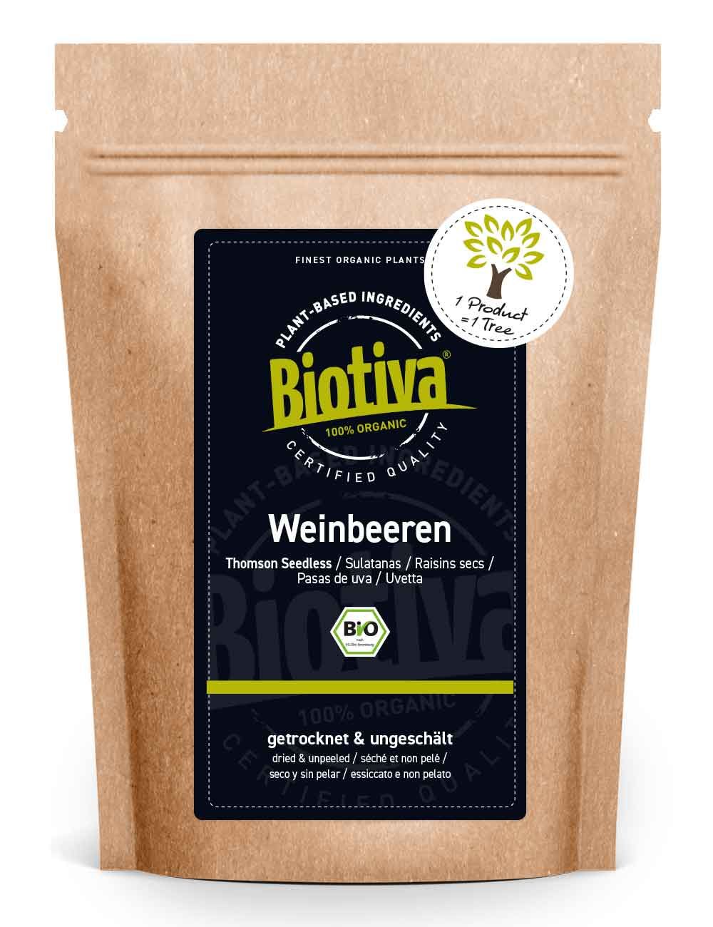 Biotiva Weinbeeren getrocknet Bio