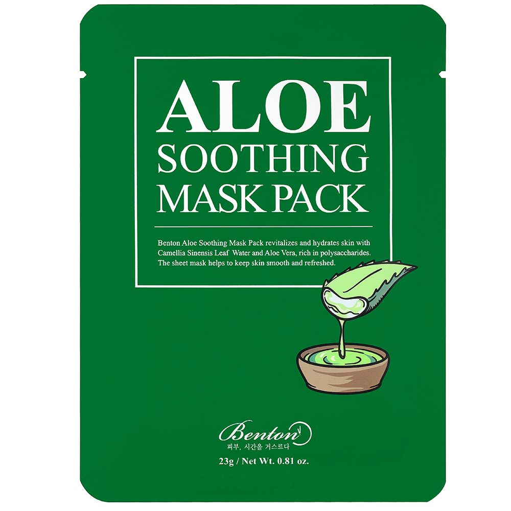 Benton Aloe Soothing Mask Pack mit Aloe Vera und Kamelienblatt-Extrakt. 23g.
