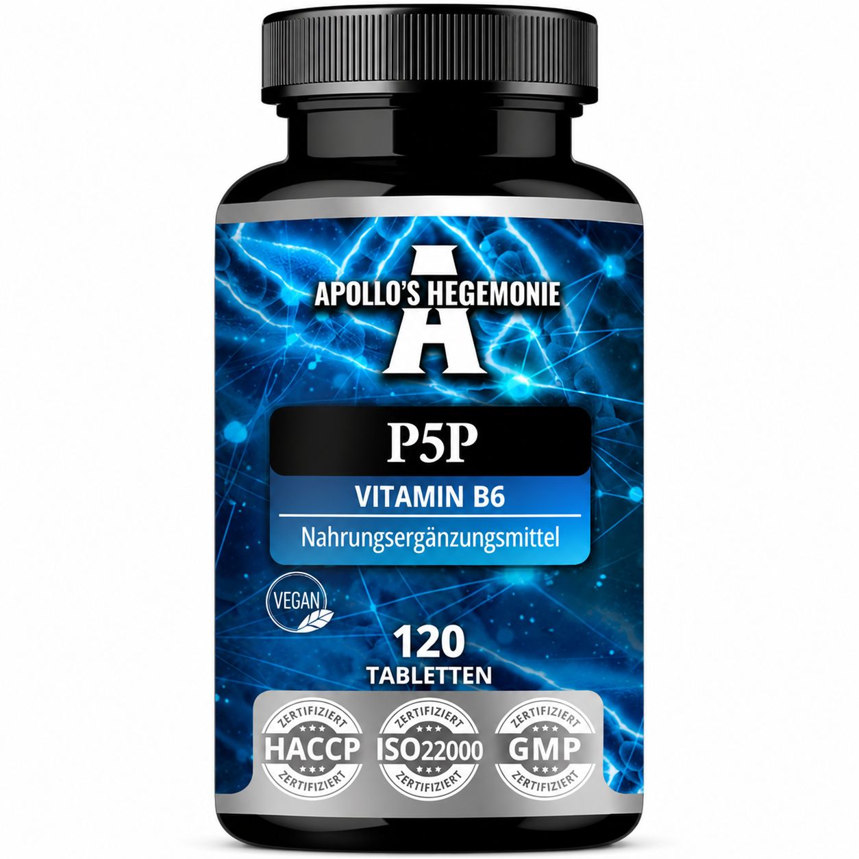 Flasche mit "Complete Multivitamin Komplex" Tabletten.