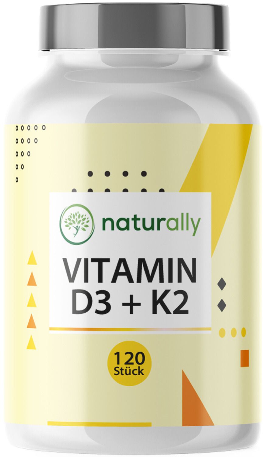 naturally Vitamin D3 + K2 | 5000 I.E. Vitamin D