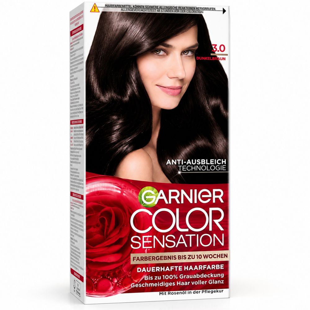Garnier Color Sensation 3.0 Dunkelbraun Haarfarbe.