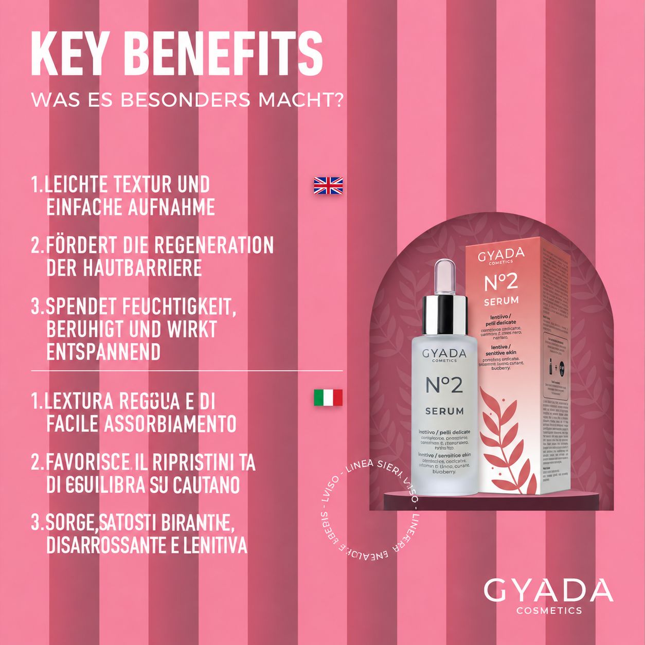 Gyada Cosmetics Serum N°6 klärend für fettige Haut. Mit reinigendem Komplex, Propolis, Klette, Aloe.