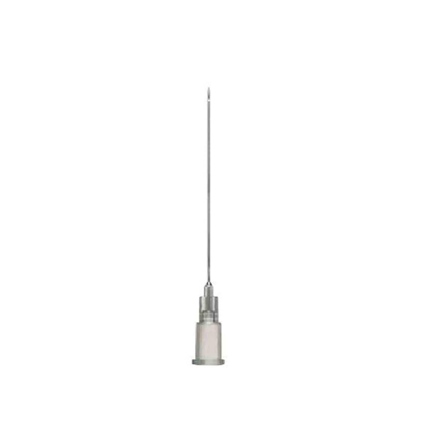 Sterile Kanüle B. Braun Sterican, 0,7 x 30 mm, schwarz, mit Luer-Lock-Ansatz.