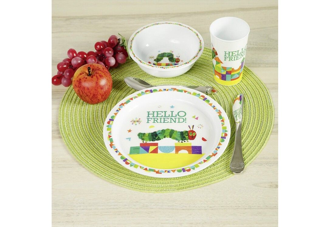 GEDA Kindergeschirr Raupe Nimmersatt - Hello Friend 3-teilig