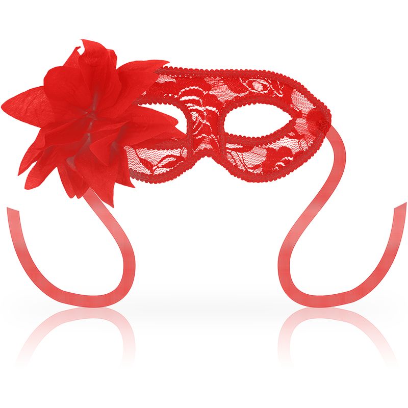 Ohmama - Masken Masken mit Spitze und Roten Blumen