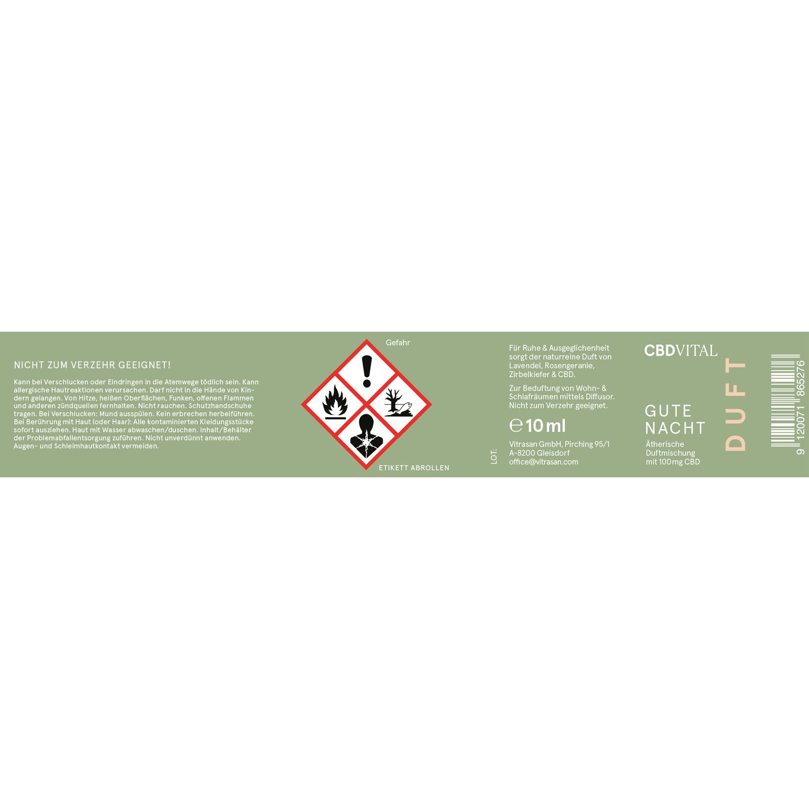 CBD VITAL Duftmischung Gute Nacht | Mit CBD & Lavendel