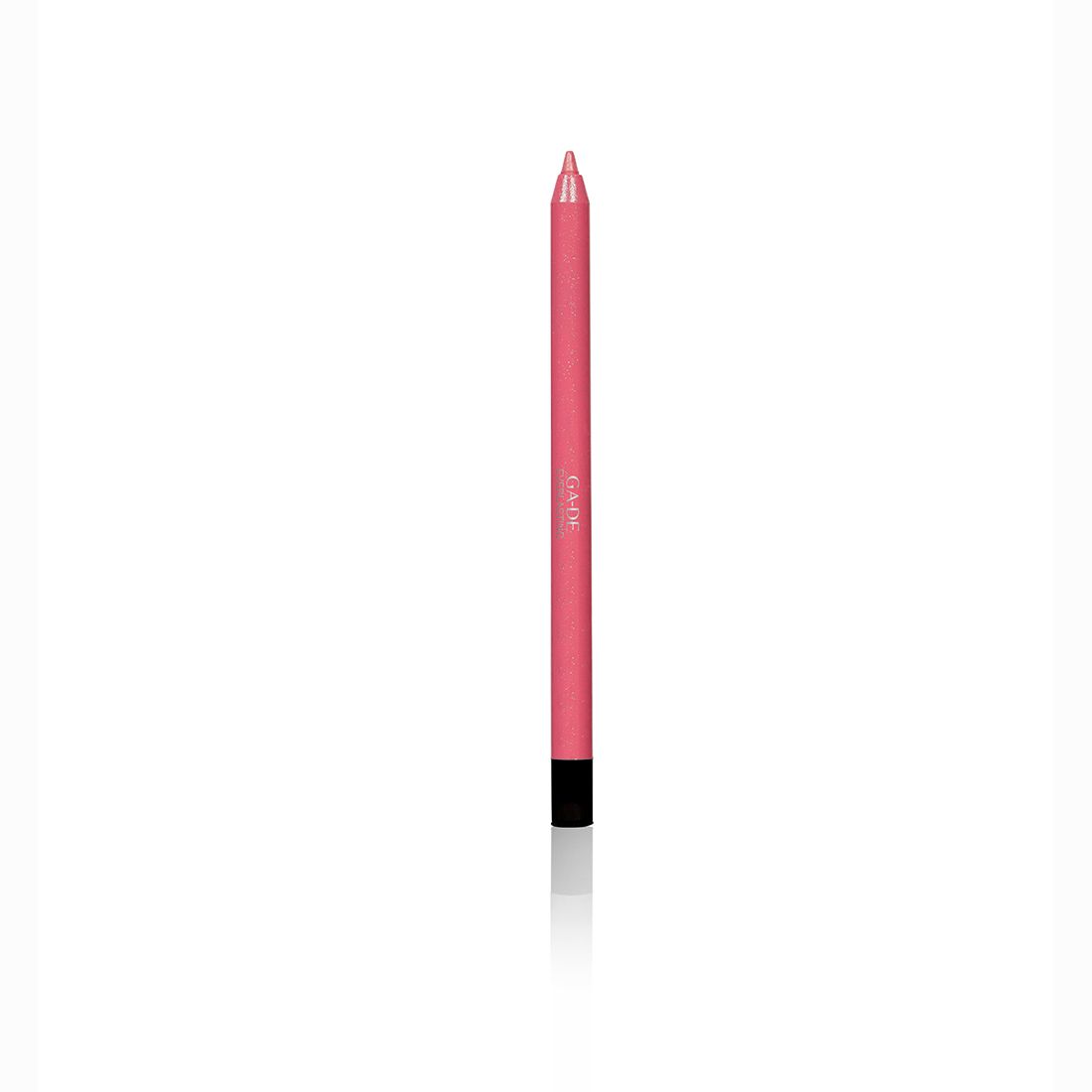 Rosa Lipliner-Stift. Schwarze Spitze. Aufschrift: GA-DE.