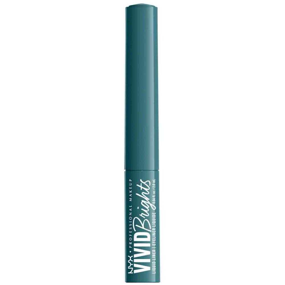 Nyx Vivid Brights Flüssig-Eyeliner in einem petrolfarbenen Stift.