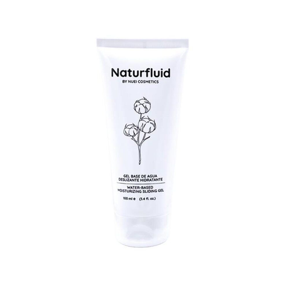 Weiße Tube mit Naturfluid Gleitgel auf Wasserbasis, 100 ml.