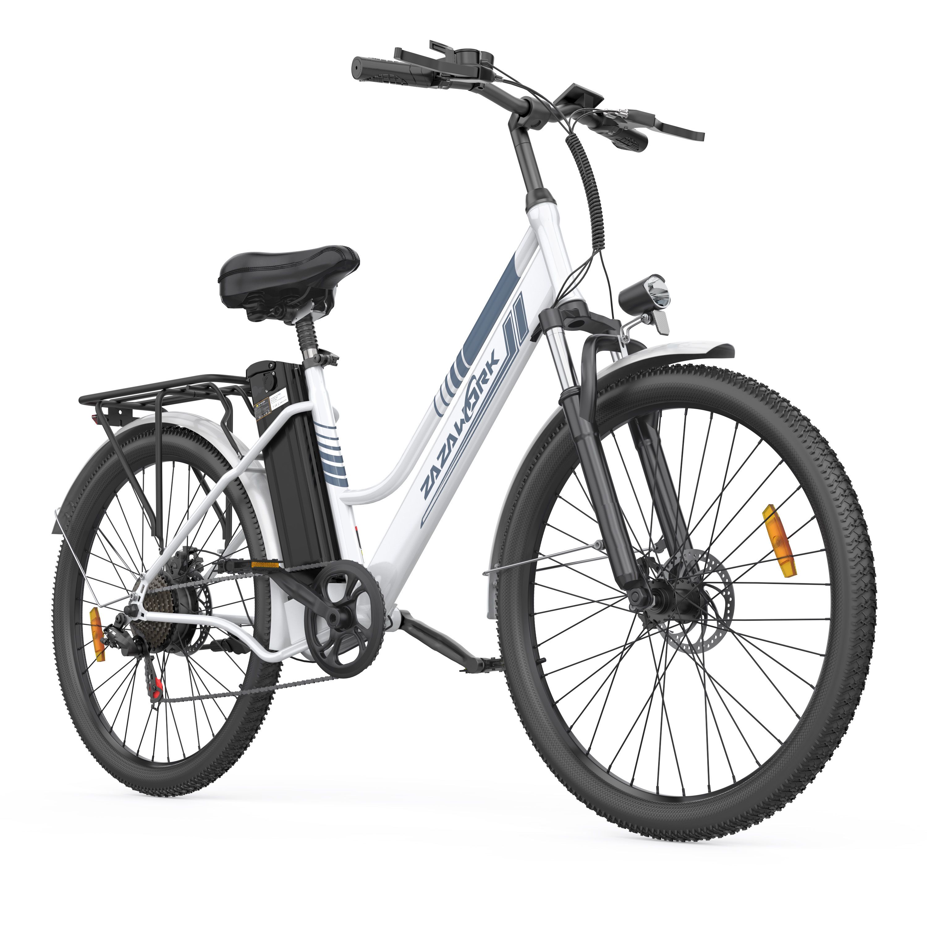 ZAZAWORK C26 Pro E-Bike für Damen mit herausnehmbarem 36V-20Ah-Akku