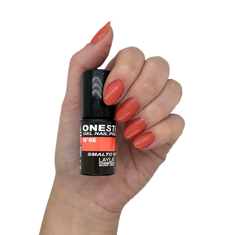 Layla Cosmetics Smalto Gel One Step Sunset 5ml, 066 poppy peach.