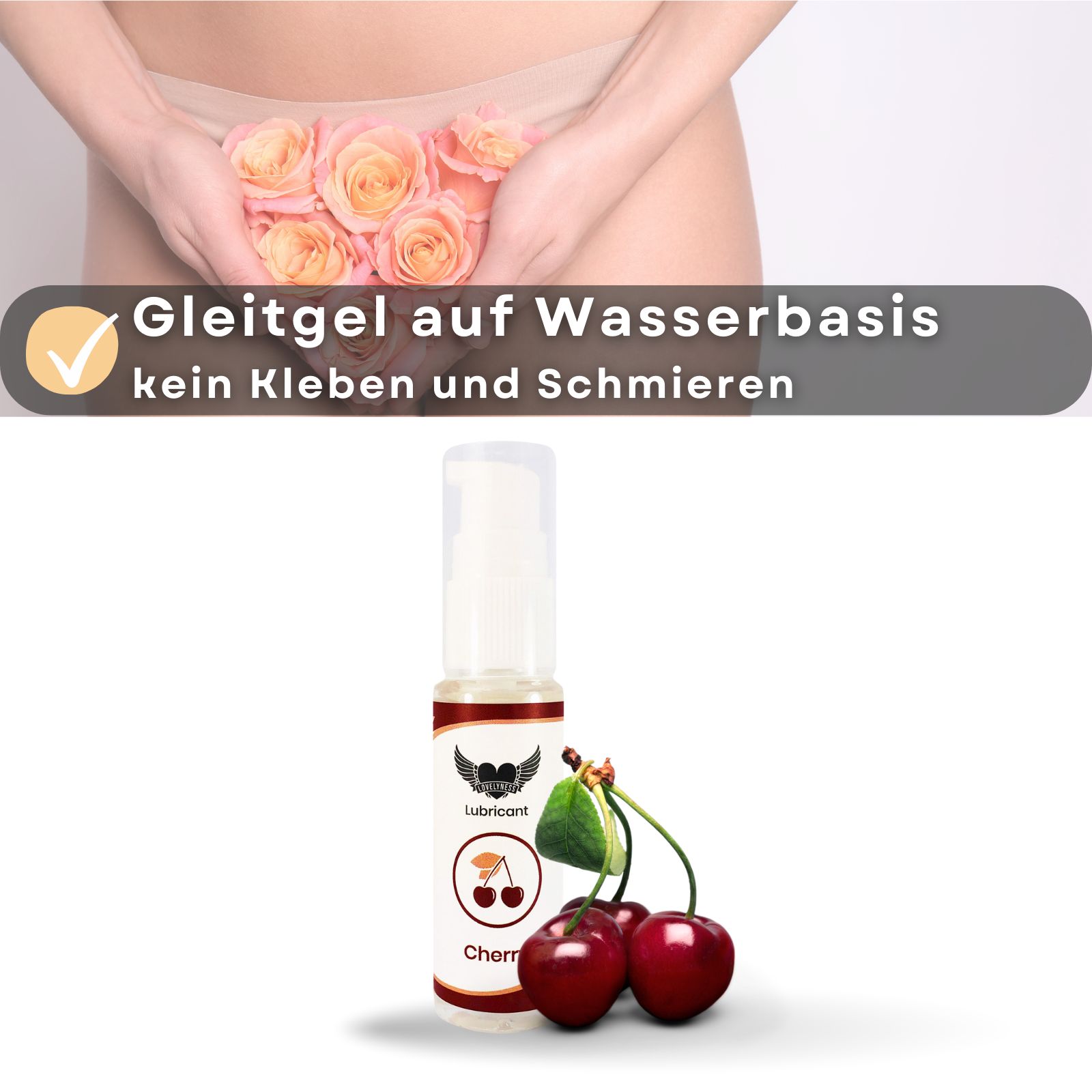 Lovelyness - Gleitgel mit Geschmack Erdbeere, Kirsche, Schokolade, Passionsfrucht im Set 120ml