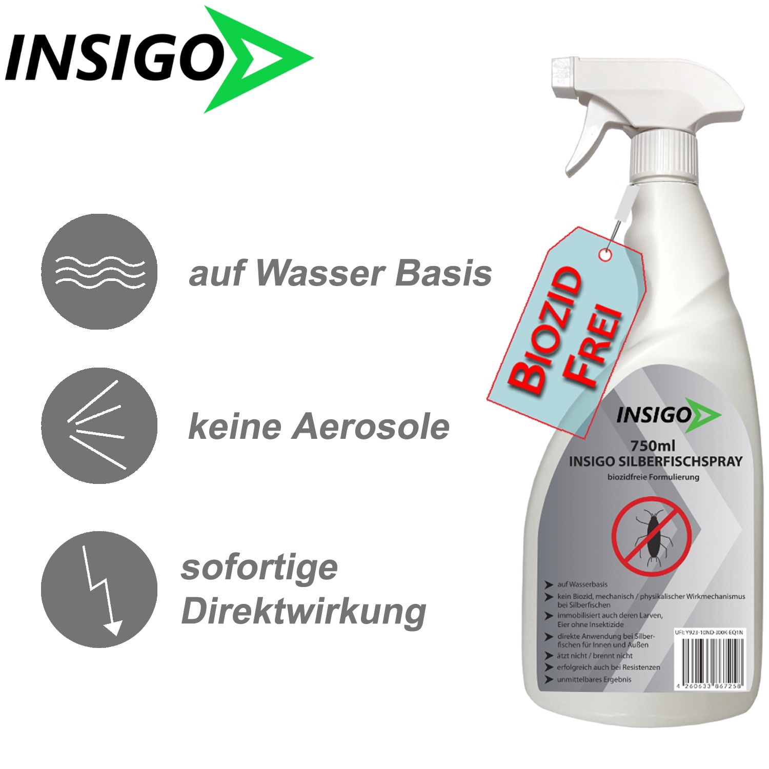 INSIGO Silberfischspray