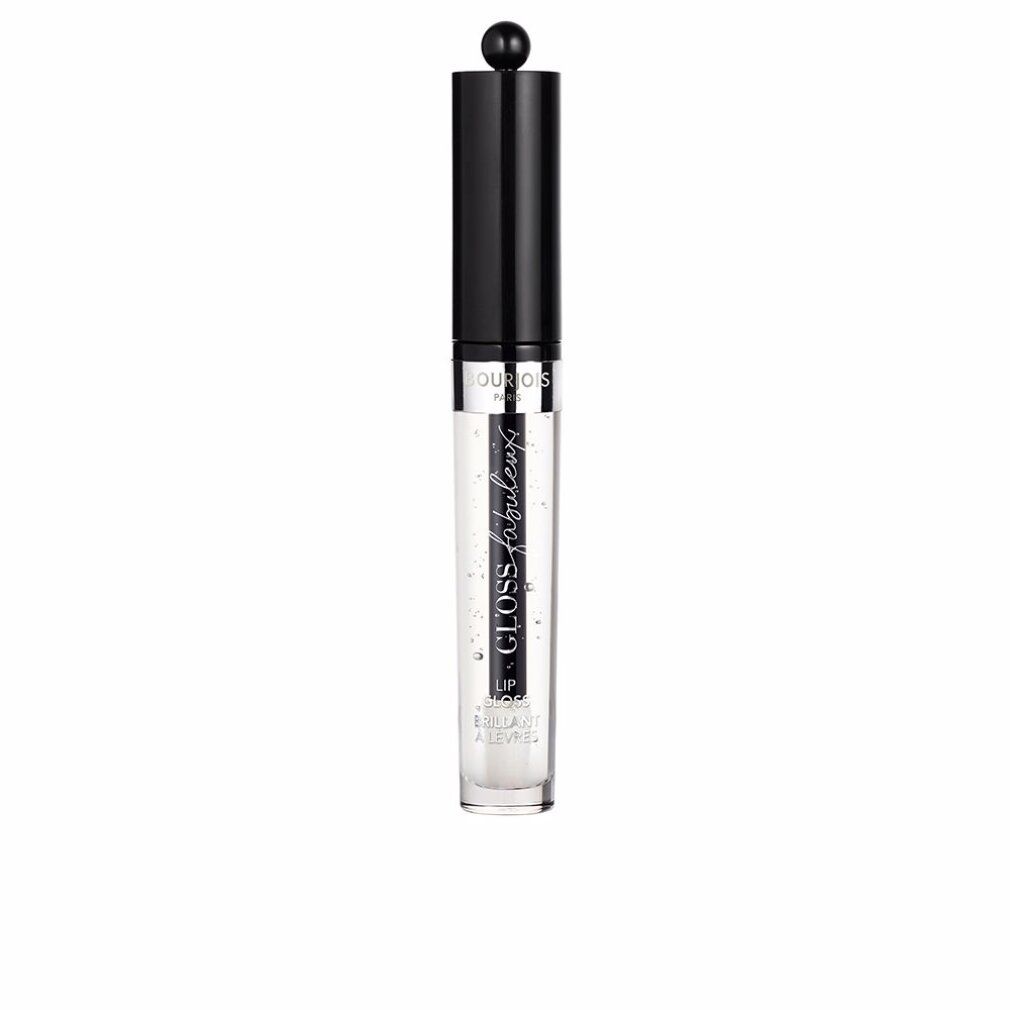 Klarer Lipgloss in durchsichtiger Tube mit schwarzem Deckel. Aufschrift: Gloss Fabuleux.