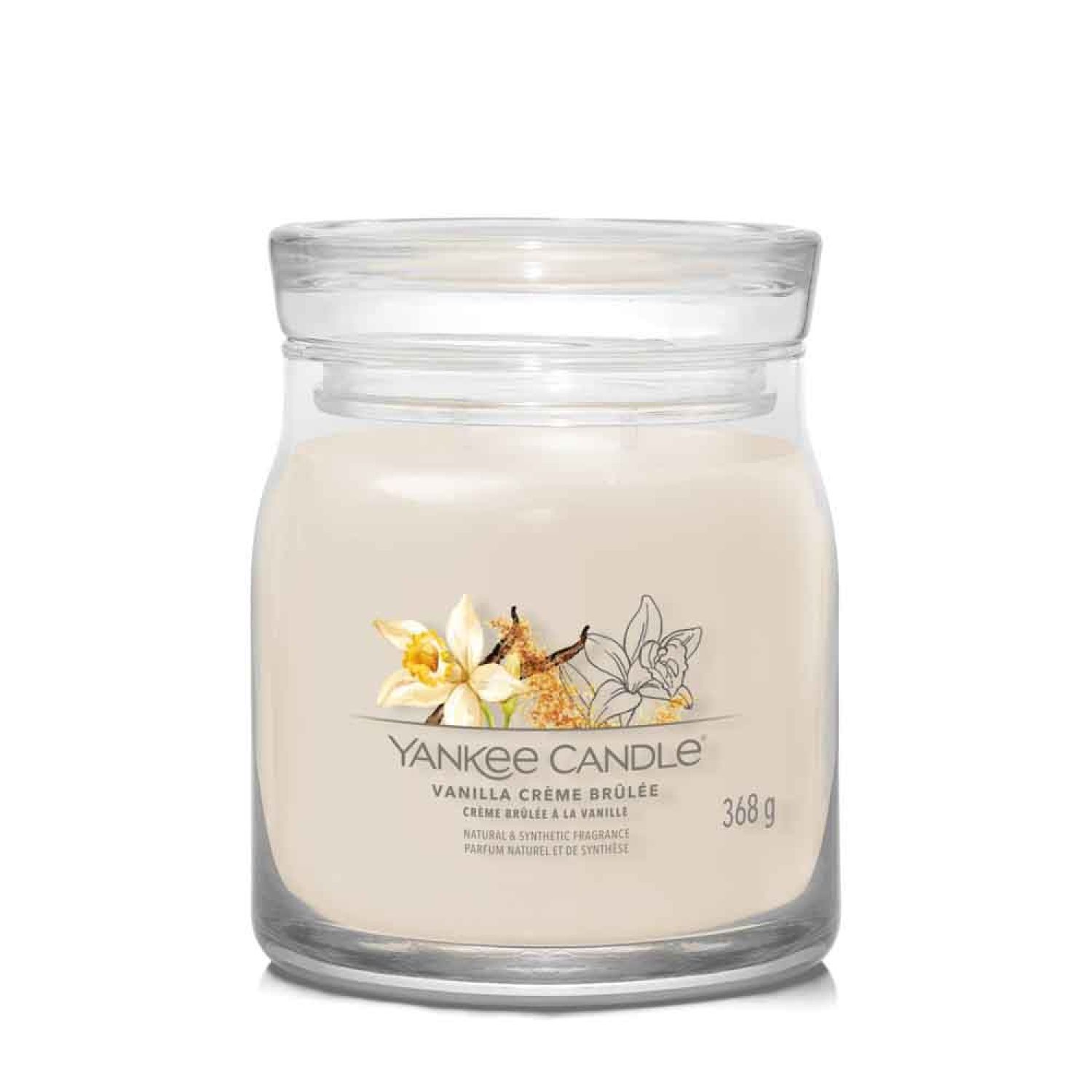 Aromatic candle Signature glass medium Vanilla Creme Brulée