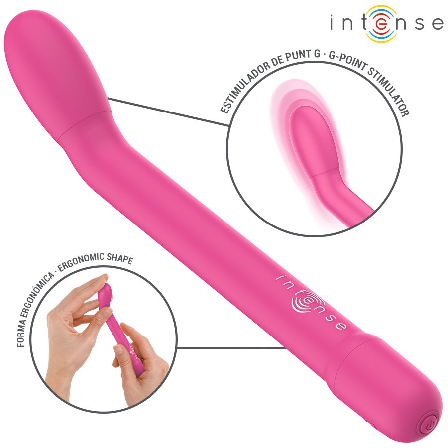 Pinker G-Punkt-Stimulator mit ergonomischer Form. G-Punkt-Stimulator.