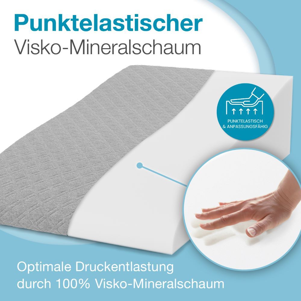 Bestschlaf Bein-Lagerungskissen »Visko«, flach, 68x40x16cm, grau