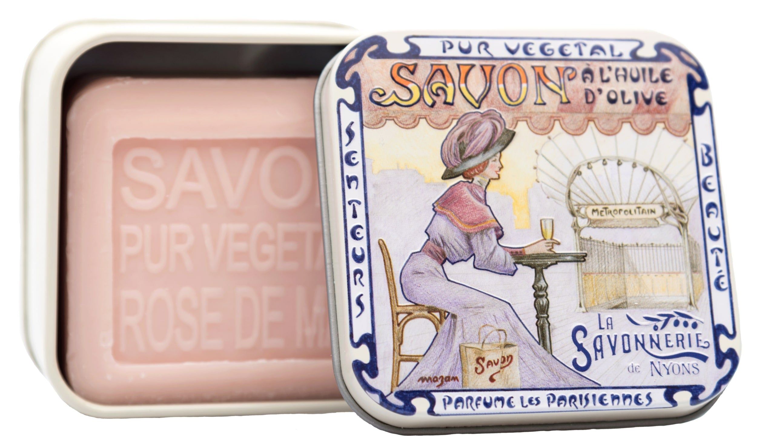La Savonnerie de Nyons - Metallbox mit Seife "Metro"
